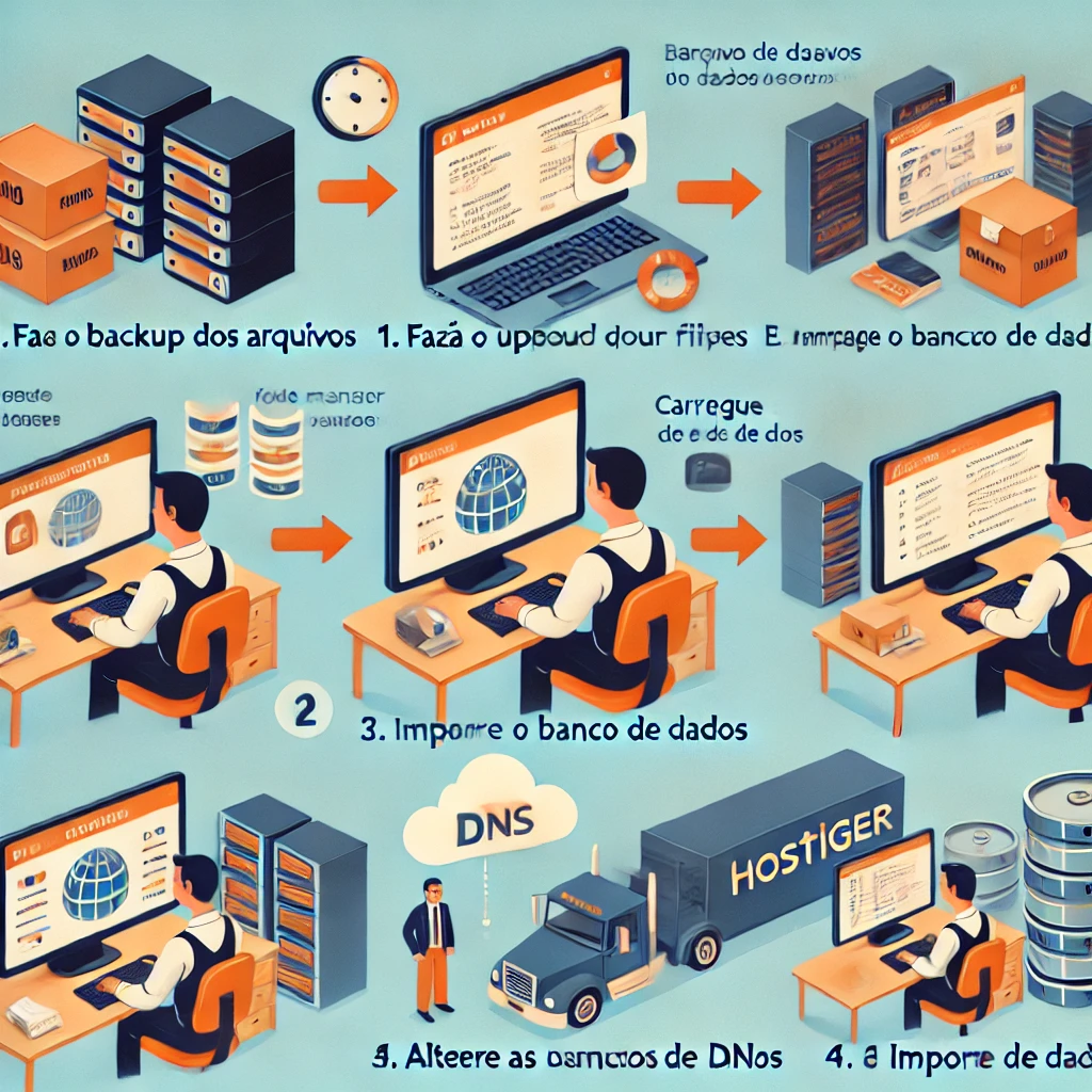 Como transferir um site para outra hospedagem na hostiger